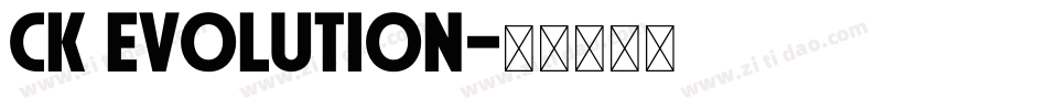 CK Evolution字体转换